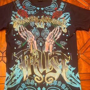 New with tags Christian Audigier t shirt XXL fits like a Large.
